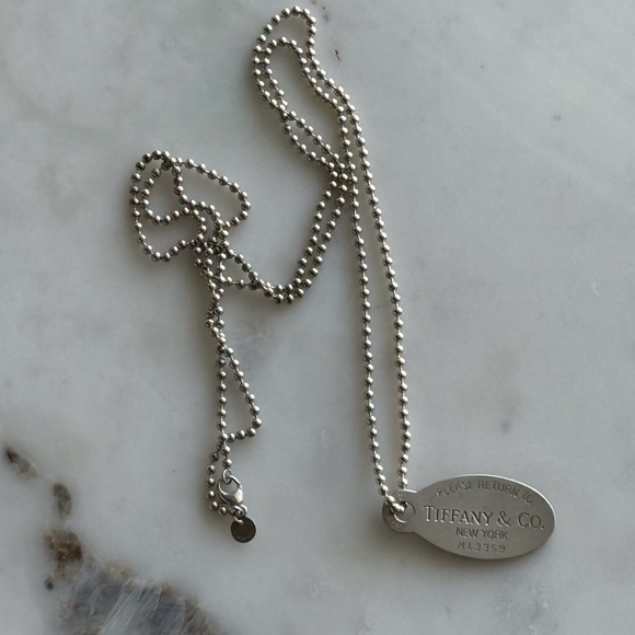 Tiffany & Co. Return To Silver Tag Long Necklace 32” - Picture 3 of 4